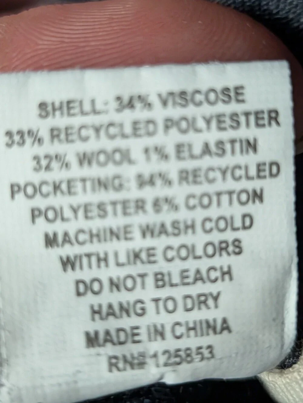 Taylor Stitch The Carmel Pant Men’s 30 Navy Wool Blend Drawstring 2108CPNW